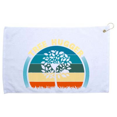 Nature Lovers Earth Environmentalist Tree Hugger Sunset Grommeted Golf Towel