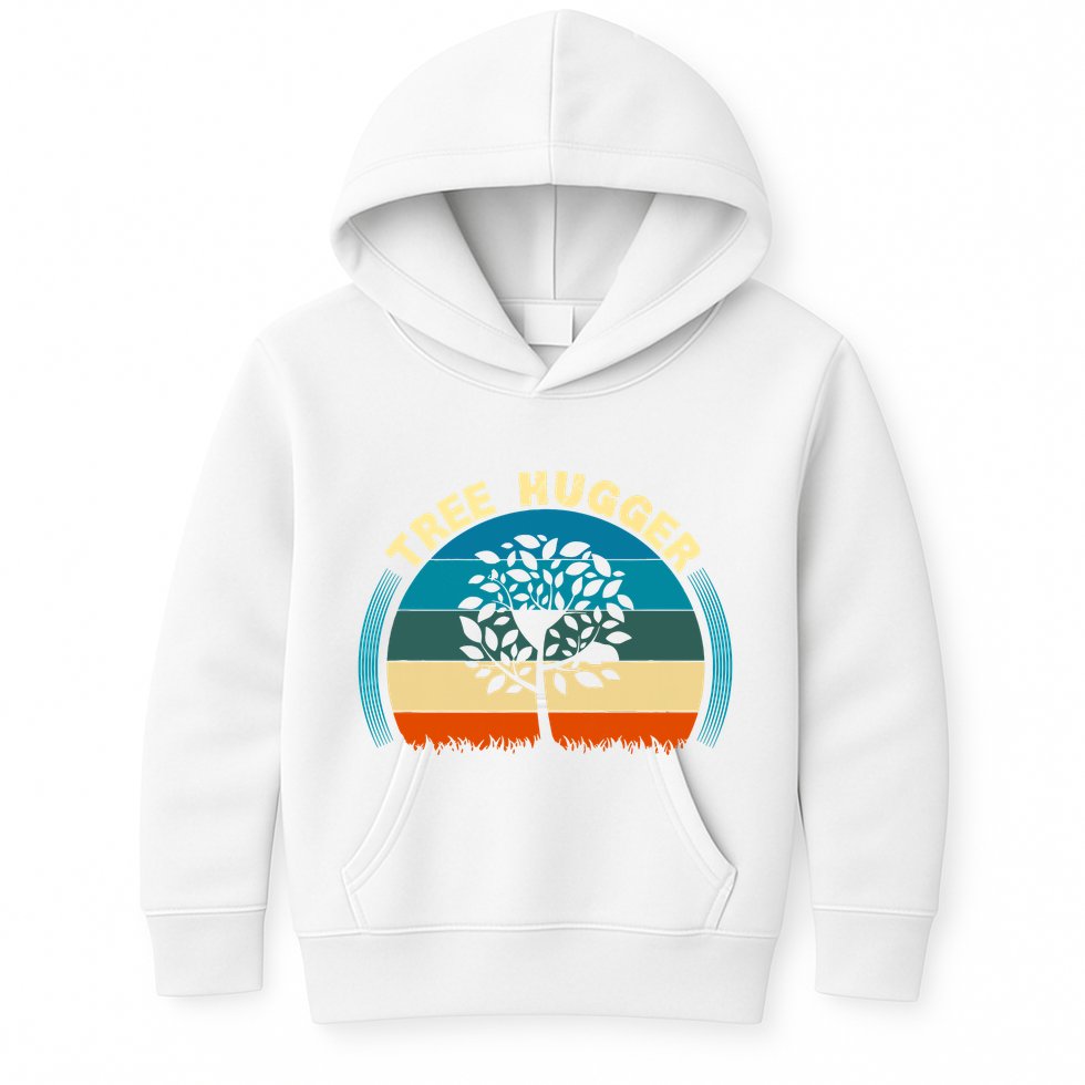 Nature Lovers Earth Environmentalist Tree Hugger Sunset Kids Hoodie