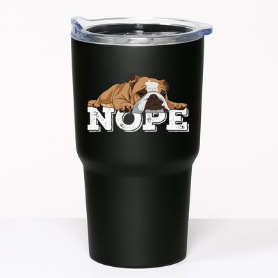 Nope Lazy English Bulldog Dog Lover Tumbler