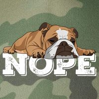 Nope Lazy English Bulldog Dog Lover TShirt Legacy Tie Dye Trucker Hat