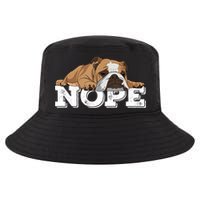 Nope Lazy English Bulldog Dog Lover TShirt Cool Comfort Performance Bucket Hat