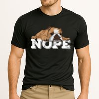 Nope Lazy English Bulldog Dog Lover TShirt Performance Shirt