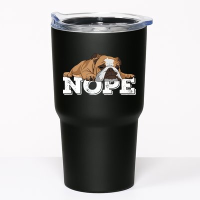 Nope Lazy English Bulldog Dog Lover TShirt Tumbler