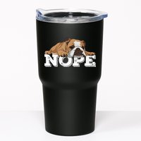 Nope Lazy English Bulldog Dog Lover TShirt Tumbler