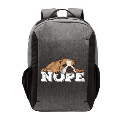 Nope Lazy English Bulldog Dog Lover TShirt Vector Backpack