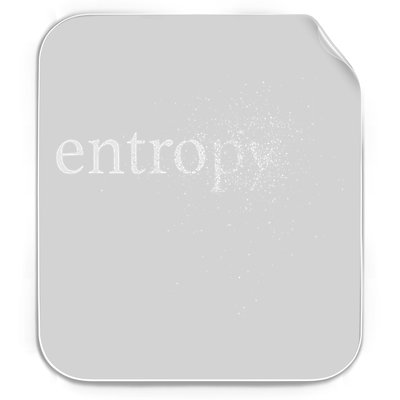 Nerdy Laundry Entropy Science Chaos Thermodynamics  Permanent Decal Sticker