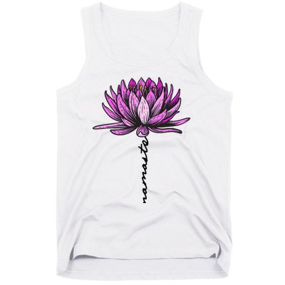 Namaste Lotus Flower Spiritual Yoga Meditation Gift Tank Top