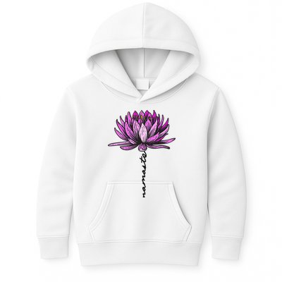Namaste Lotus Flower Spiritual Yoga Meditation Gift Kids Hoodie