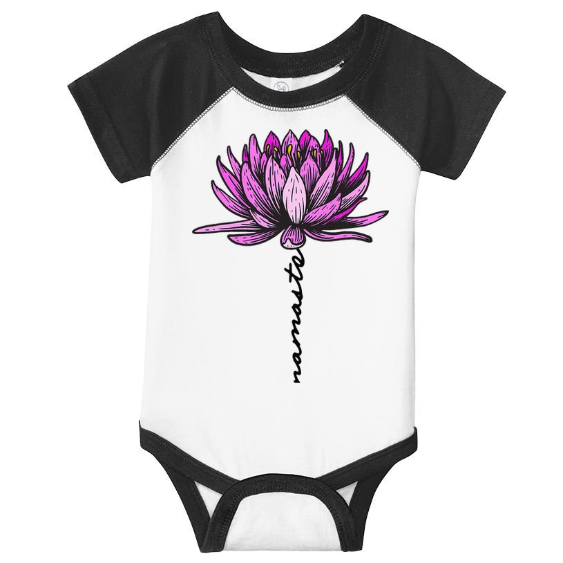 Namaste Lotus Flower Spiritual Yoga Meditation Gift Infant Baby Jersey Bodysuit