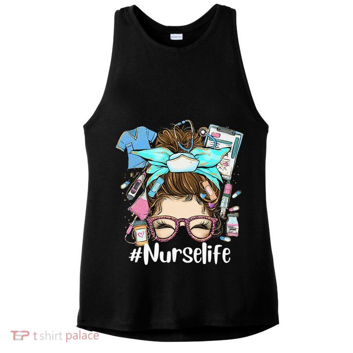 Nurse Life Funny Nurse Gifts Nurselife LPN CNA Nursing Ladies PosiCharge Tri-Blend Wicking Tank