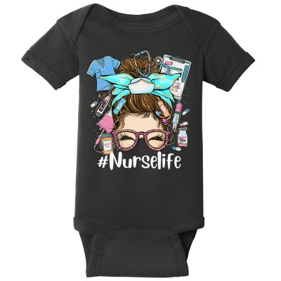 Nurse Life Funny Nurse Gifts Nurselife LPN CNA Nursing Baby Bodysuit