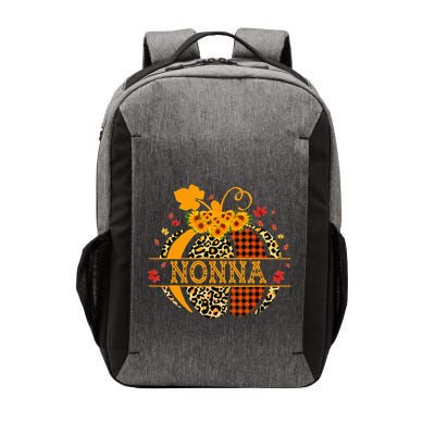 Nonna Leopard Floral Pumpkin Fall Autumn Thanksgiving Vector Backpack