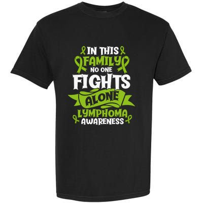 Non-Hodgkin Lymphoma Family Support Cancer Awareness Garment-Dyed Heavyweight T-Shirt