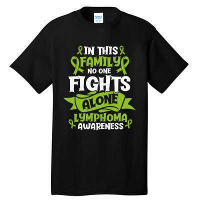 Non-Hodgkin Lymphoma Family Support Cancer Awareness Tall T-Shirt