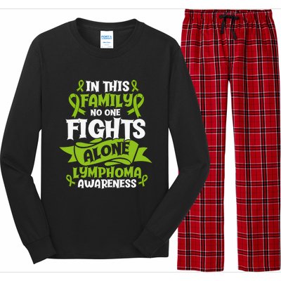 Non-Hodgkin Lymphoma Family Support Cancer Awareness Long Sleeve Pajama Set