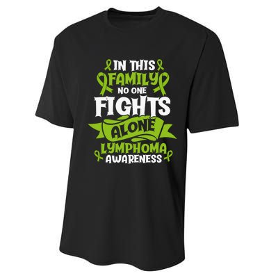 Non-Hodgkin Lymphoma Family Support Cancer Awareness Performance Sprint T-Shirt