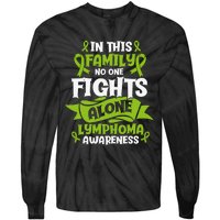 Non-Hodgkin Lymphoma Family Support Cancer Awareness Tie-Dye Long Sleeve Shirt