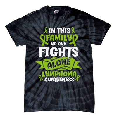 Non-Hodgkin Lymphoma Family Support Cancer Awareness Tie-Dye T-Shirt