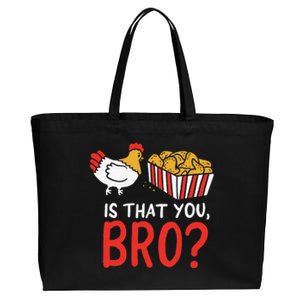 Nug Life Funny Chicken Are You That Brother Joke Cotton Canvas Jumbo Tote