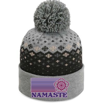 Namaste Lotus For Yoga And Mindful Gift The Baniff Cuffed Pom Beanie