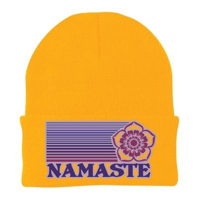 Namaste Lotus For Yoga And Mindful Gift Knit Cap Winter Beanie