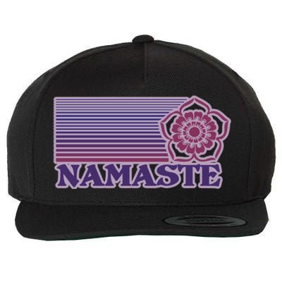 Namaste Lotus For Yoga And Mindful Gift Wool Snapback Cap