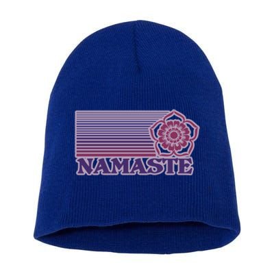 Namaste Lotus For Yoga And Mindful Gift Short Acrylic Beanie