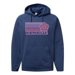 Namaste Lotus For Yoga And Mindful Gift Performance Fleece Hoodie