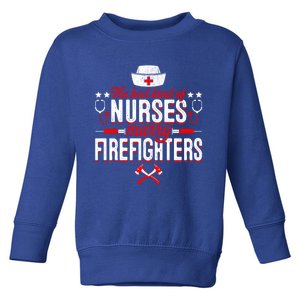 Nurse Life Fire Wife Cute Best Firefighter Nursing Fire Cool Gift Toddler Sweatshirt