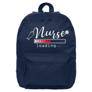 Nurse Loading Funny Nursing School Graduates New Nurse Gift 16 in Basic Backpack