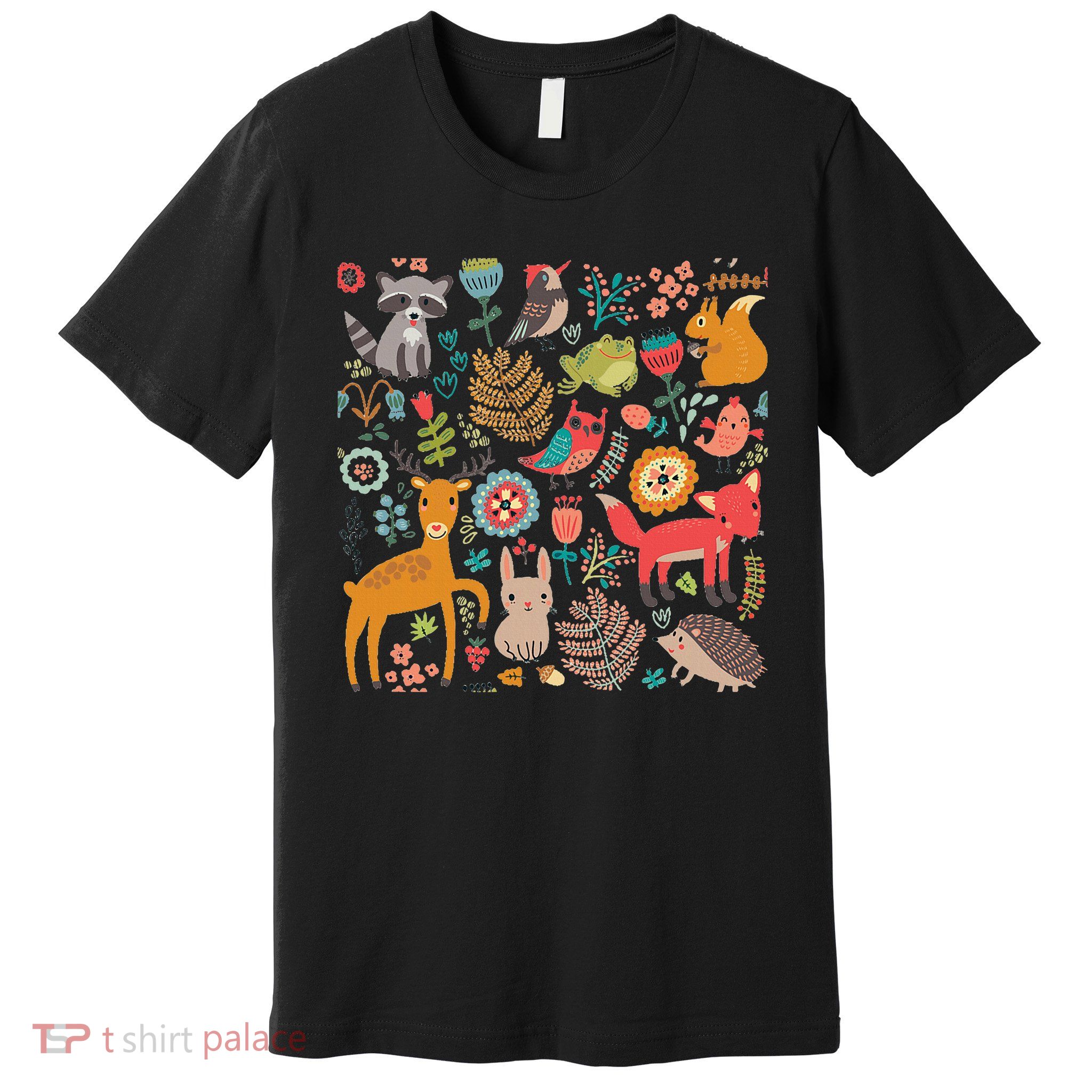 Nature Lover, Forest Animals Premium T-Shirt