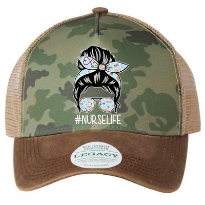 Nurse Life Female Bun Legacy Tie Dye Trucker Hat