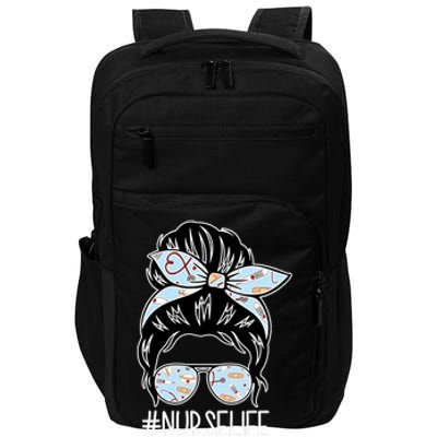 Nurse Life Female Bun Impact Tech Backpack