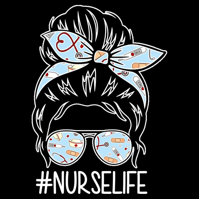 Nurse Life Female Bun Womens Tank Top