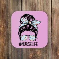 Nurse Life Female Bun Coaster