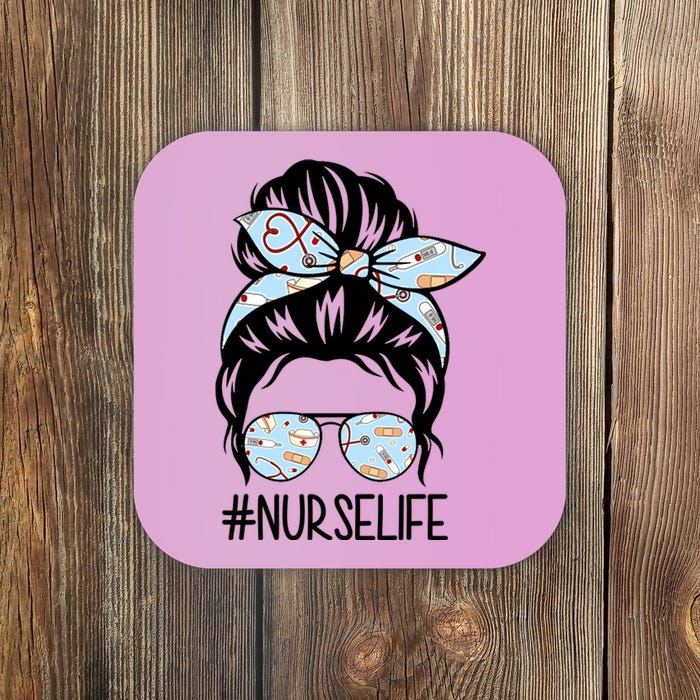 Nurse Life Female Bun Coaster