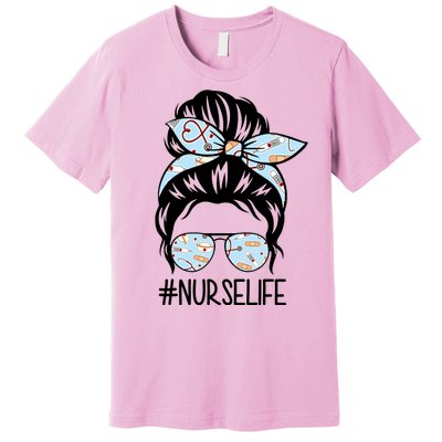 Nurse Life Female Bun Premium T-Shirt