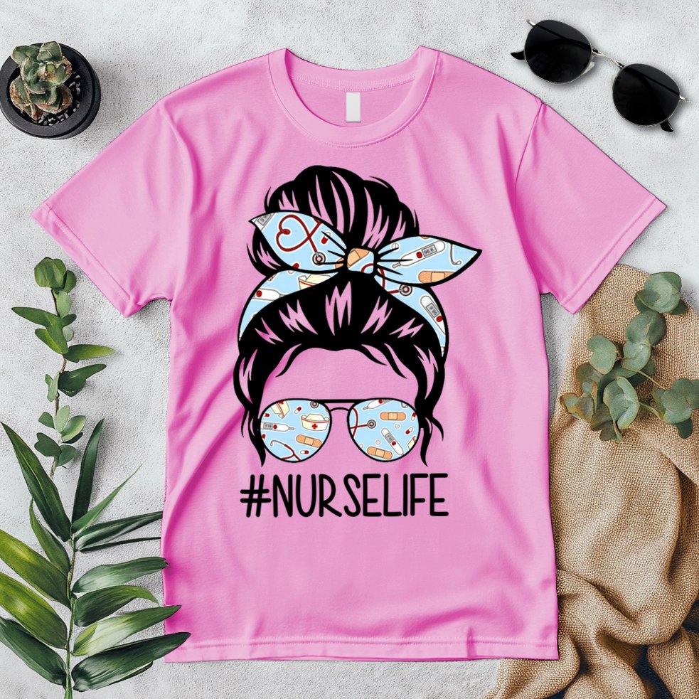 Nurse Life Female Bun Premium T-Shirt