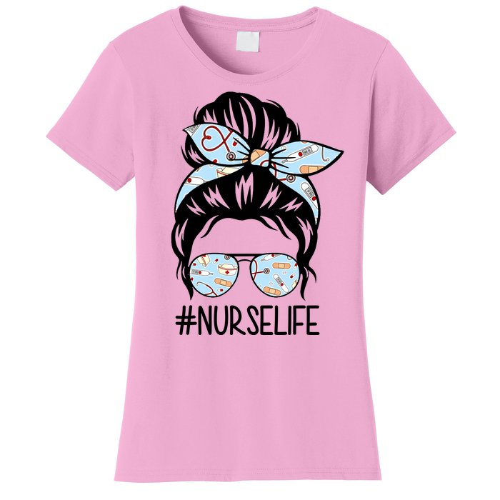 Nurse Life Female Bun Women's T-Shirt