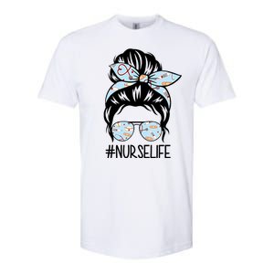 Nurse Life Female Bun Softstyle CVC T-Shirt