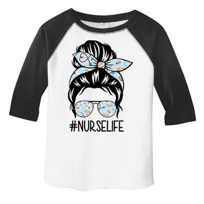 Nurse Life Female Bun Toddler Fine Jersey T-Shirt