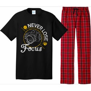 Never Lose Focus Fun Camera Photographer Photography Graphic Pajama Set