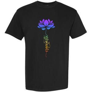 Namaste Lotus Flower Meditation Yoga Garment-Dyed Heavyweight T-Shirt