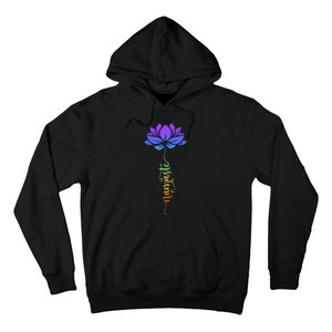 Namaste Lotus Flower Meditation Yoga Hoodie