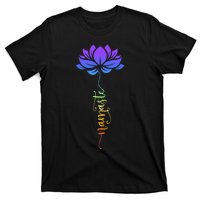 Namaste Lotus Flower Meditation Yoga T-Shirt