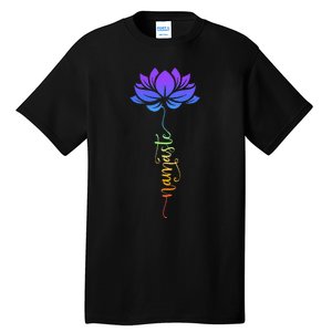 Namaste Lotus Flower Meditation Yoga Tall T-Shirt