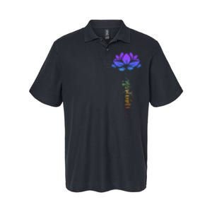 Namaste Lotus Flower Meditation Yoga Softstyle Adult Sport Polo