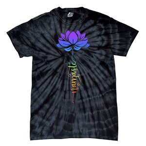 Namaste Lotus Flower Meditation Yoga Tie-Dye T-Shirt