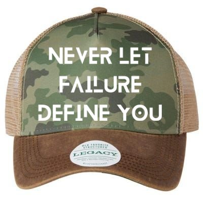 Never Let Failure Define You Work Hard All Day To Your Goals Gift Legacy Tie Dye Trucker Hat