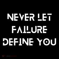 Never Let Failure Define You Work Hard All Day To Your Goals Gift Drawstring Bag